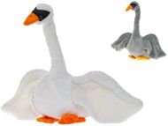 Labuť plyšová sedící 35cm, 2 barvy - zvětšit obrázek