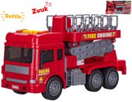 Auto hasiči s plošinou 28cm na setrvačník,se světlem a zvukem - zvětšit obrázek
