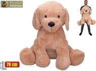 Plush Friends - Pes plyšový sedící 78 cm, béžový