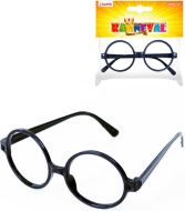 Brýle čarodějnické kulaté černé