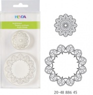 Razítka akryl kulaté ornament, 2 ks