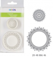 Razítka akryl kulaté ornament, 2 ks