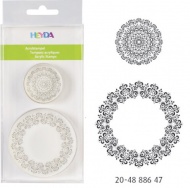 Razítka akryl kulaté ornament, 2 ks - zvětšit obrázek