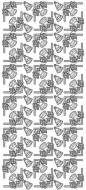 Kontury 10x23 - 3D rohy zvonečky stříbrné