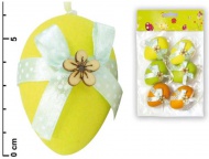 Vajíčka plast 6cm/6ks mix S34019A - zvětšit obrázek