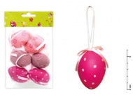 Vajíčka plast 6cm/6ks mix S150067/R - zvětšit obrázek