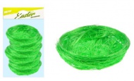 Hnízdo sisal 5cm 6ks - zelené