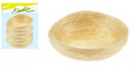 Hnízdo sisal 5cm 6ks - natur