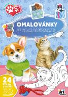 Omalovánky A4 se samolepkami Štěňátka a Koťátka - zvětšit obrázek