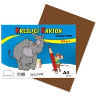 Kreslicí karton A4/180g/ 50 hnědý