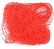 Dekorační sisal 30 g červený