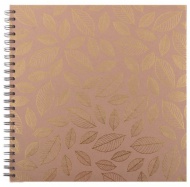 Blok spirála Eco Craft se zlatým potiskem 20X20cm, 30l/180g
