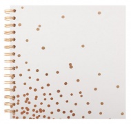 Blok spirála Eco Craft krémový se zlatým potiskem 20X20cm, 30l/180g