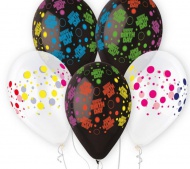 Nafukovací balónky 5ks Happy Birthday DOTS