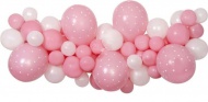 Balónková girlanda 65 ks Baby Pink - zvětšit obrázek