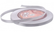 Saténová stuha sv.šedá 6 mm/32m