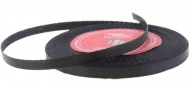 Saténová stuha černá (black) 6 mm/32m