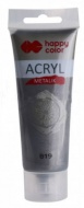 Akrylová barva 75 ml METALIC černé stříbro 819