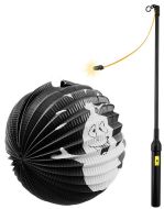 Lampion Halloween Duch 25 cm se svítící hůlkou