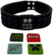 Náramek nastavitelný černý - PIXIE CREW &amp; MINECRAFT 