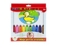 Pastelky do vany Moje první zvířátka 10 ks s houbičkou