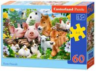 Puzzle Castorland 60 dílků - Přátelé na farmě - zvětšit obrázek