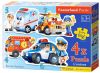 Puzzle Castorland 4v1 (4,5,6,7 dílků) Integrovaný záchranný systém 