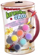 Akrylové barvy na keramiku a sklo 6 barev