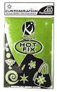 Naehlovac flie HOT FIX zelen glitr