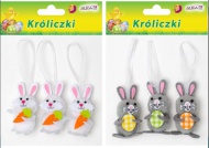 Velikonoční dekorace - králíčci 3ks - zvětšit obrázek