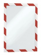 Samolepicí magnetické rámečky A4  červeno-bílý/2 ks - zvětšit obrázek