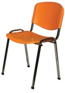 Jídelní židle ISO CHR-oranžová  - zvětšit obrázek