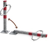 Parkovací sloupek M, sklopný, pozink