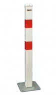 Parkovací sloupek s deskou - bílý - zvětšit obrázek
