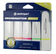 Zvýrazňovače Centropen Highlighter style 6252 Fluo, sada 5 ks - zvětšit obrázek