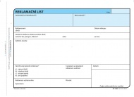 Reklamační list A5, 100 listů
