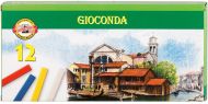 Souprava tvrdých olejových kříd Gioconda - 12 ks