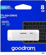 Goodram USB flash disk, USB 2.0, 8GB, UME2,  UME2-0080W0R11, USB A, s krytkou