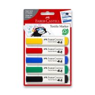 Popisovače na textil Faber-Castell 5 základních barev - zvětšit obrázek