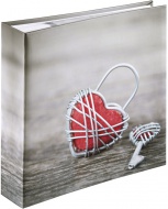 Hama album memo RUSTICO METAL HEART 10x15/200, popisové pole