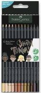 Pastelky Faber-Castell Black Edition tělové barvy, 12 barev