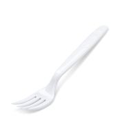 Plastová vidlička bílá 18,5 cm - 50 ks