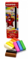 Plastelina 200g 10 barev, Kores