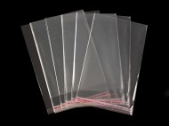 PP sáček s lepicí klopou 10x14 cm transparent, 100 ks - zvětšit obrázek