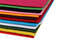 Látková dekorativní plsť / filc 20x30 cm 1 mix, 12 ks - zvětšit obrázek