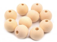 Dřevěné korálky nelakované 18 mm 10ks