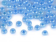 Rokajl 5/0 - 4,5 mm perleťový, neprůhledný 143 modrá světlá, 50 g