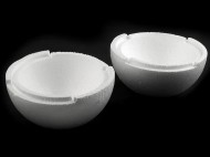 Polystyrenová koule dvoudílná dutá 19,5 cm