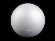 Polystyrenová koule dvoudílná dutá 14,5 cm