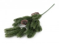 Umělý smrk s šiškami větší 3 zelená jedle, 1 ks - zvětšit obrázek